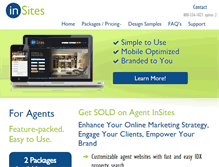 Tablet Screenshot of getagentinsites.com